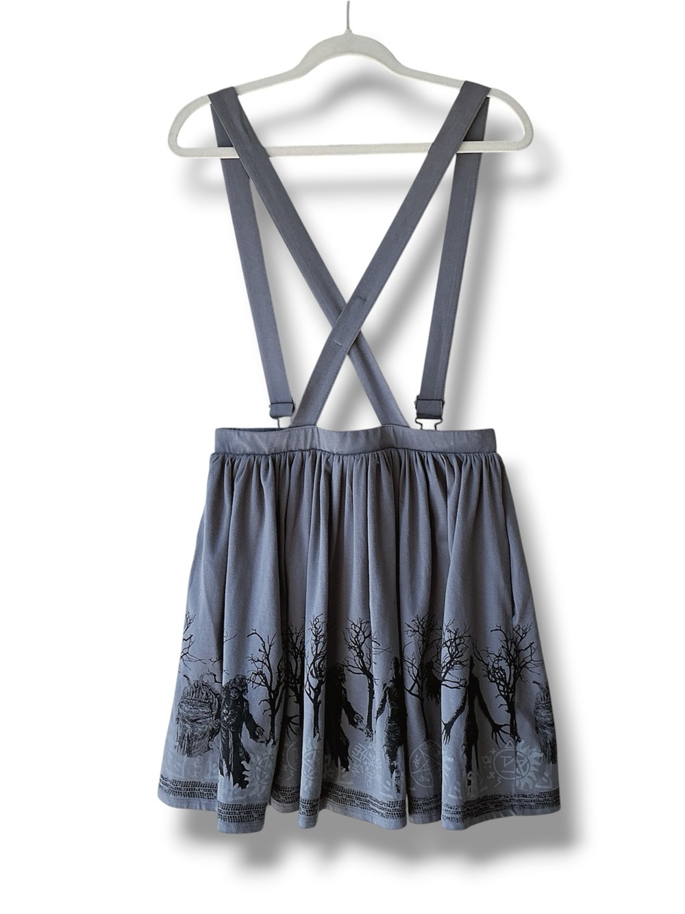Hot Topic Supernatural Monsters Suspender Skirt Size MD - Picture 3 of 10
